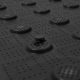 ПВХ тактильная плитка черного цвета 500х500х5 с линейными конусами купить по оптовой цене с доставкой по РФ