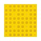ПВХ тактильная плитка желтого цвета 500х500х5 с линейными конусами купить по оптовой цене с доставкой по РФ