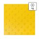 Плитка тактильная для непреодолимых препятствий 500х500х5 ПУ желтая | Купить оптом