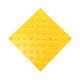 Полиуретановая тактильная плитка желтого цвета 500х500х5 с шахматными конусами купить по оптовой цене с доставкой по РФ