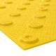 Полиуретановая тактильная плитка желтого цвета 500х500х5 с шахматными конусами купить по оптовой цене с доставкой по РФ