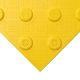 Полиуретановая тактильная плитка желтого цвета 500х500х5 с шахматными конусами купить по оптовой цене с доставкой по РФ