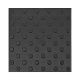 ПВХ тактильная плитка черного цвета 500х500х5 с шахматными конусами купить по оптовой цене с доставкой по РФ