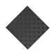 ПВХ тактильная плитка черного цвета 500х500х5 с шахматными конусами купить по оптовой цене с доставкой по РФ