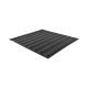 Полиуретановая тактильная плитка черного цвета 500х540х5 с полосами купить по оптовой цене с доставкой по РФ
