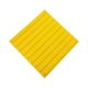 Полиуретановая тактильная плитка желтого цвета 500х540х5 с полосами купить по оптовой цене с доставкой по РФ