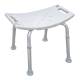 Стул-сиденье для ванной и душа "Антибак", AL/HDPE, бел: цена 0 ₽, оптом, арт. 81015