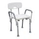 Стул-сиденье для ванной и душа, со спинкой, AL/HDPE: цена 5 940 ₽, оптом, арт. 81016