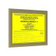 Табличка тактильная ПВХ с рамкой 24мм, золото, инд: цена 0 ₽, оптом, арт. 901-2-PVC3-G-24