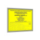Табличка тактильная ПВХ с рамкой 10мм, серебро, инд: цена 0 ₽, оптом, арт. 901-2-PVC3-S-10