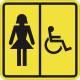 СП-06 Пиктограмма тактильная Туалет женский для инвалидов