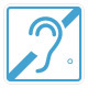 Пиктограмма тактильная G-03 Доступность для инвалидов по слуху Цены и фото