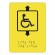 лифт для инвалидов, знак с шрифтом Брайля, SPB-07-110